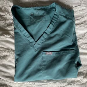 Figs Womens Catarina Scrub Top - X-Small - Hydrogreen